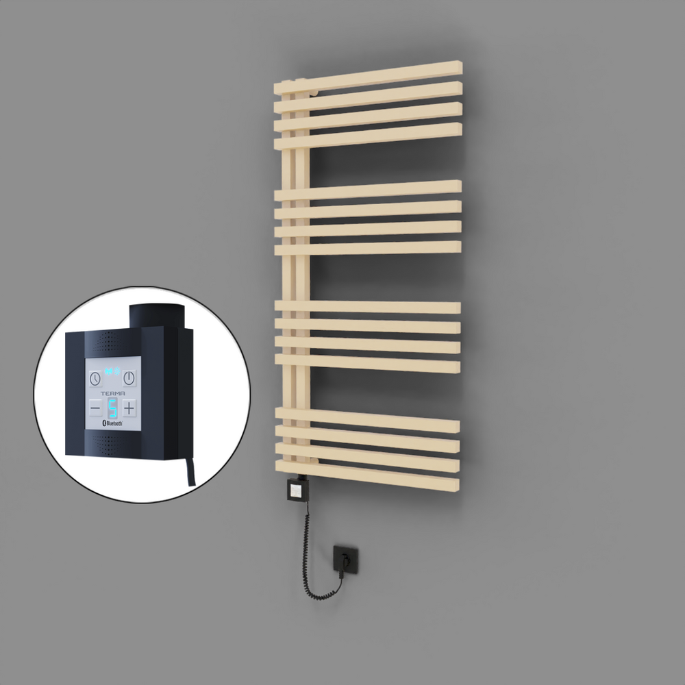 Oka Dekoratif Elektrikli Havlupan 600x1200 Kapuçino (KTX4 Termostat) 600W Spiral Kablolu - 1