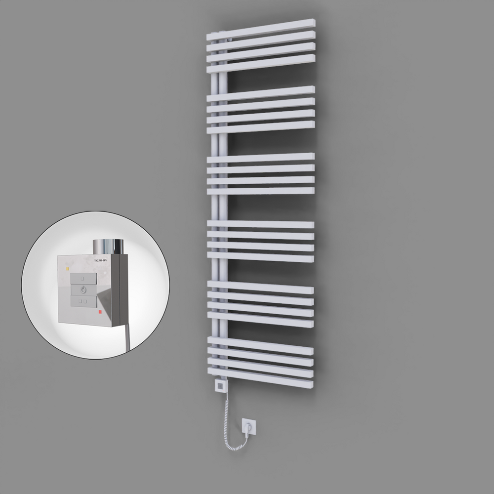 Oka Dekoratif Elektrikli Havlupan 600x1800 Beyaz (KTX1 Termostat) 1000W Spiral Kablolu - 1