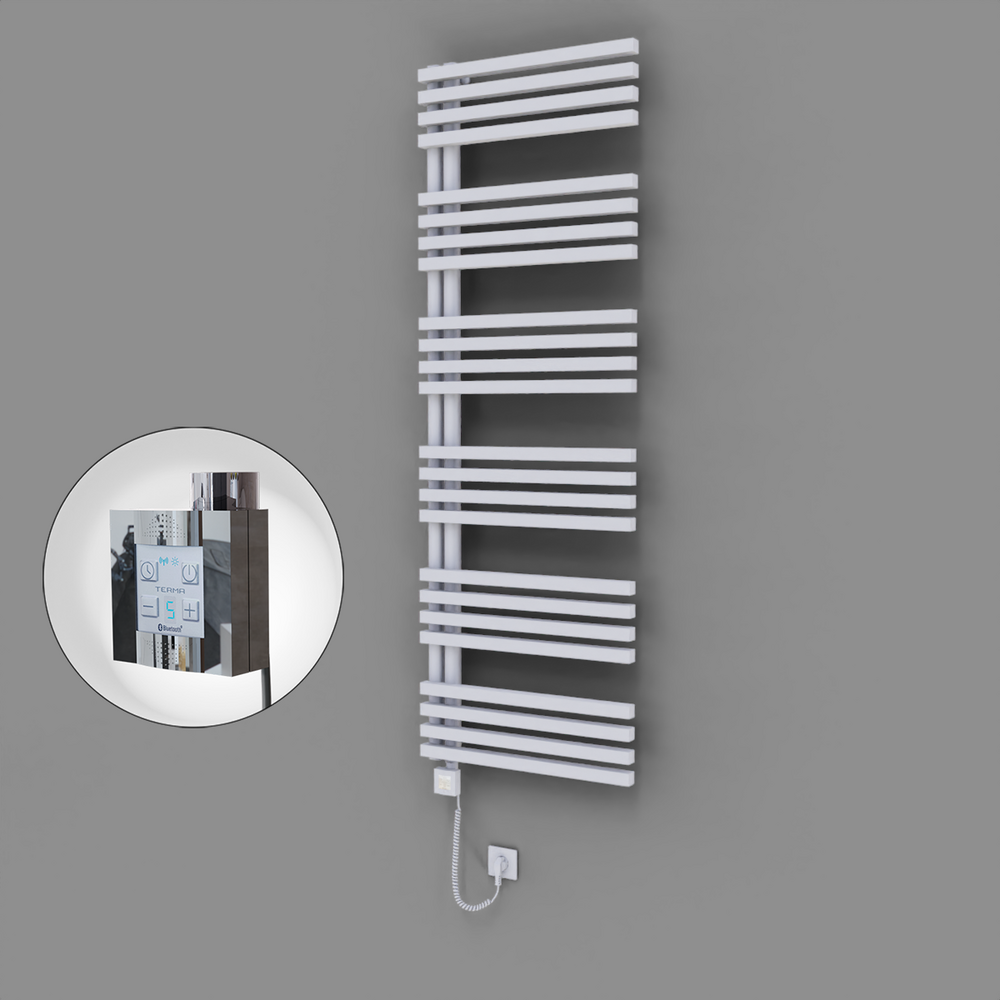 Oka Dekoratif Elektrikli Havlupan 600x1800 Beyaz (KTX4 Termostat) 1000W Spiral Kablolu - 1