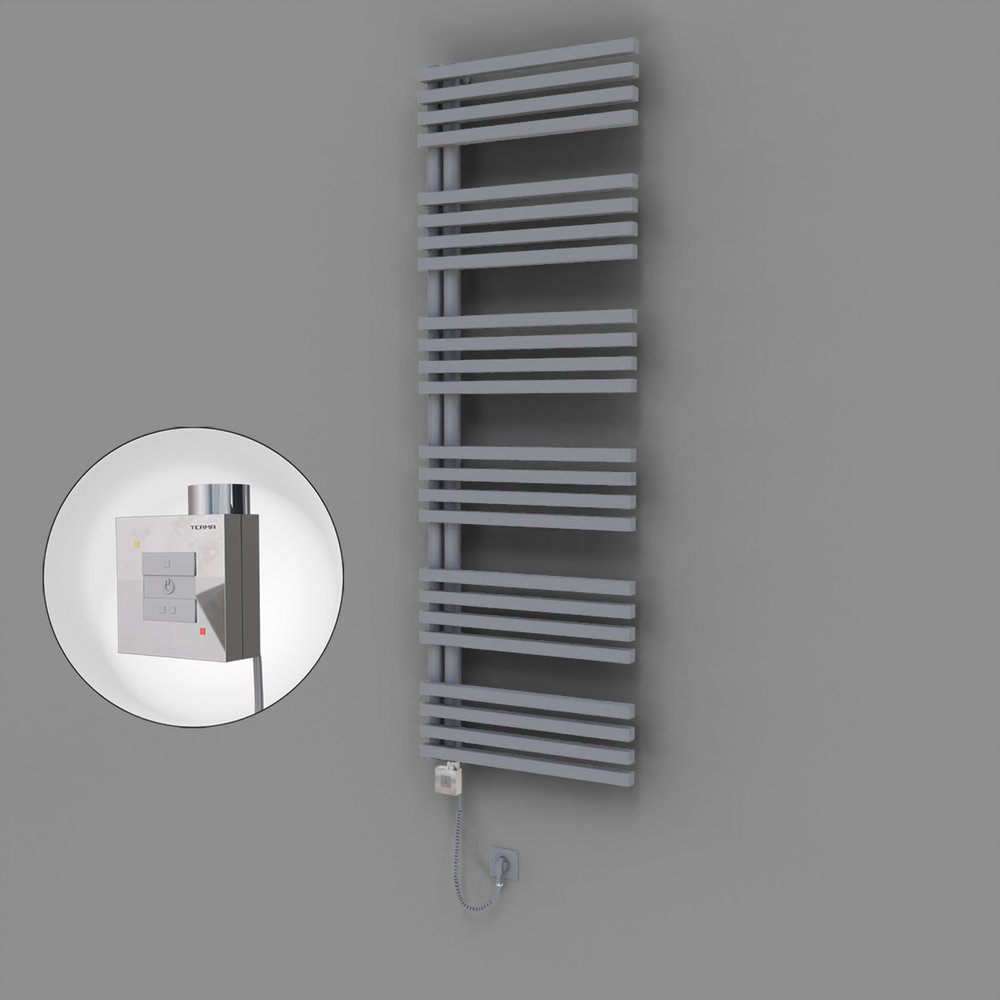 Oka Dekoratif Elektrikli Havlupan 600x1800 Gri (KTX1 Termostat) 1000W Spiral Kablolu - 1