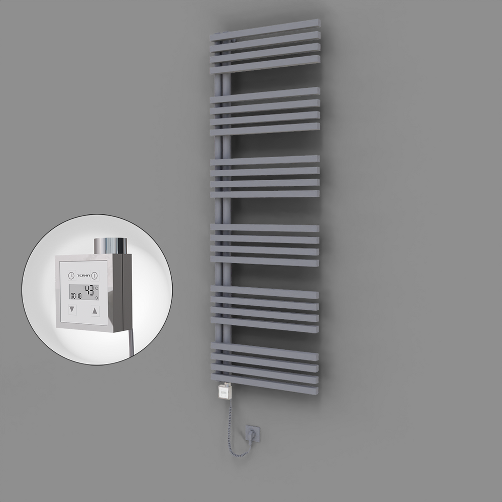 Oka Dekoratif Elektrikli Havlupan 600x1800 Gri (KTX3 Termostat) 1000W Spiral Kablolu - 1