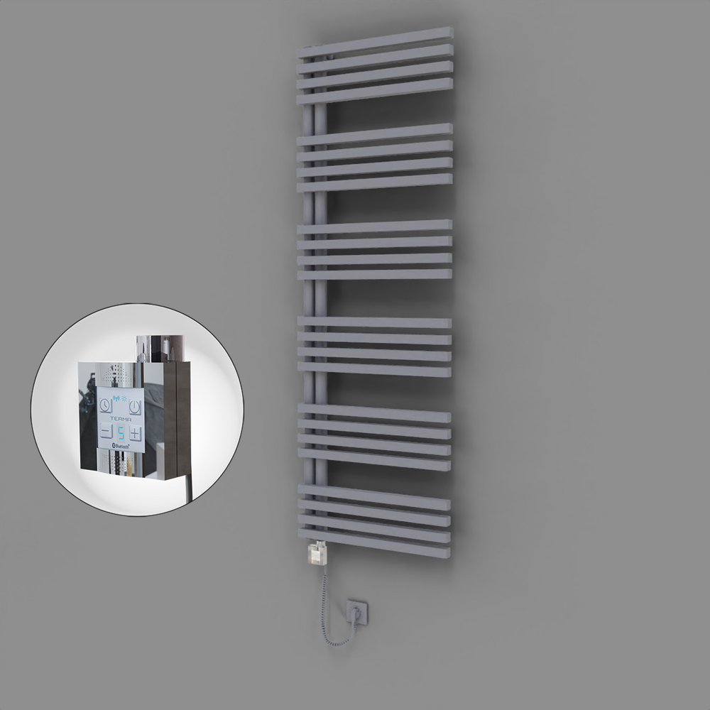 Oka Dekoratif Elektrikli Havlupan 600x1800 Gri (KTX4 Termostat) 1000W Spiral Kablolu - 1