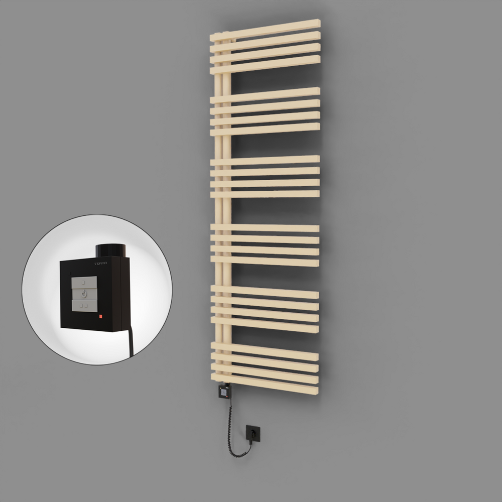 Oka Dekoratif Elektrikli Havlupan 600x1800 Kapuçino (KTX1 Termostat) 1000W Spiral Kablolu - 1
