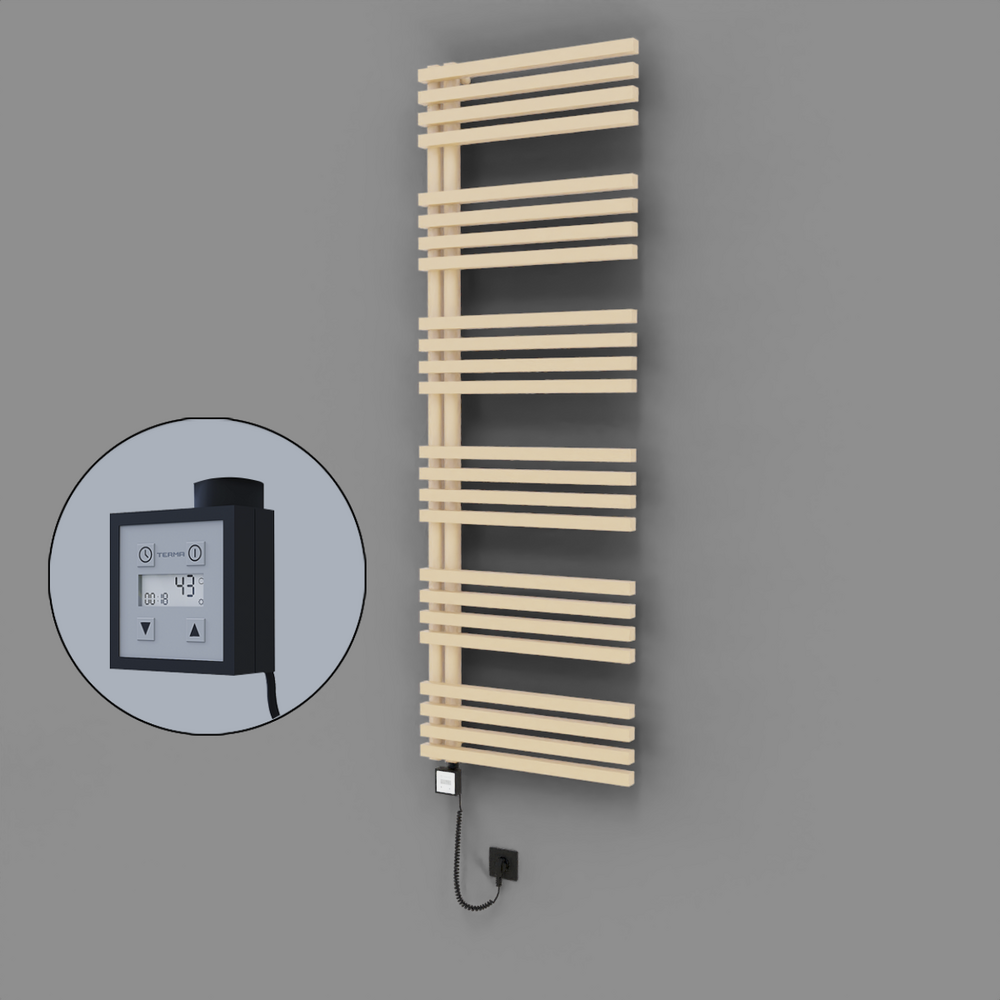 Oka Dekoratif Elektrikli Havlupan 600x1800 Kapuçino (KTX3 Termostat) 1000W Spiral Kablolu - 1