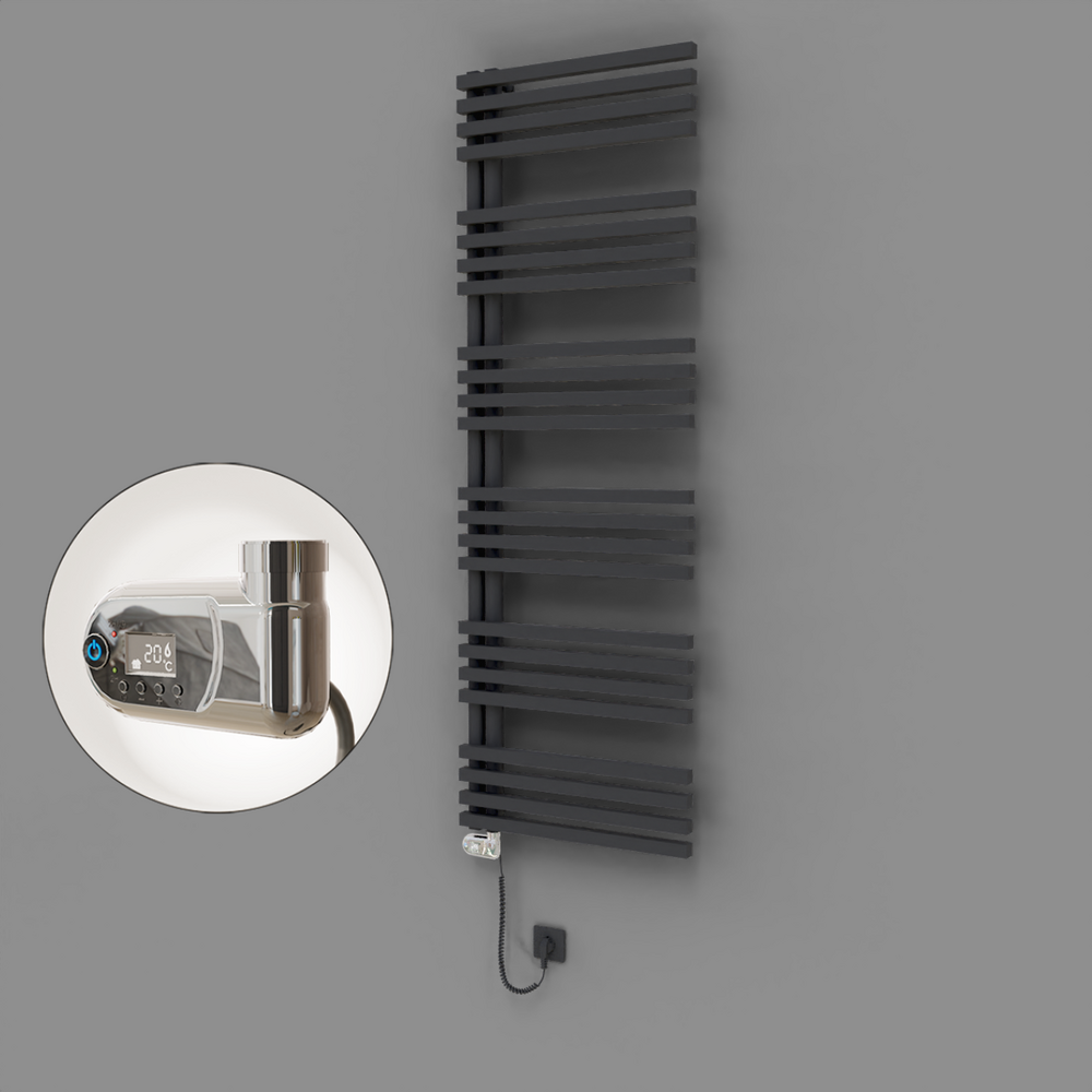 Oka Dekoratif Elektrikli Havlupan 600x1800 Koyu Antrasit (Thesis Termostat) 900W - 1