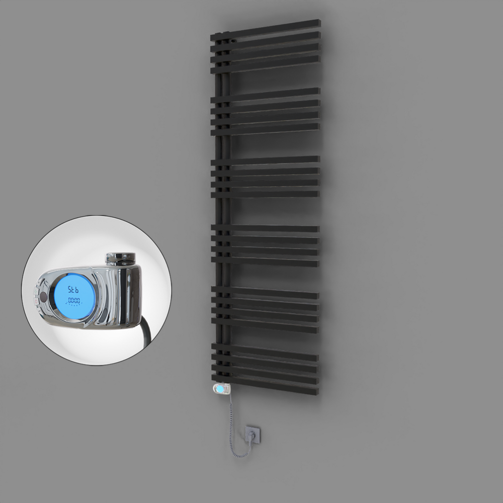 Oka Dekoratif Elektrikli Havlupan 600x1800 Siyah (Musa Termostat) 900W - 1
