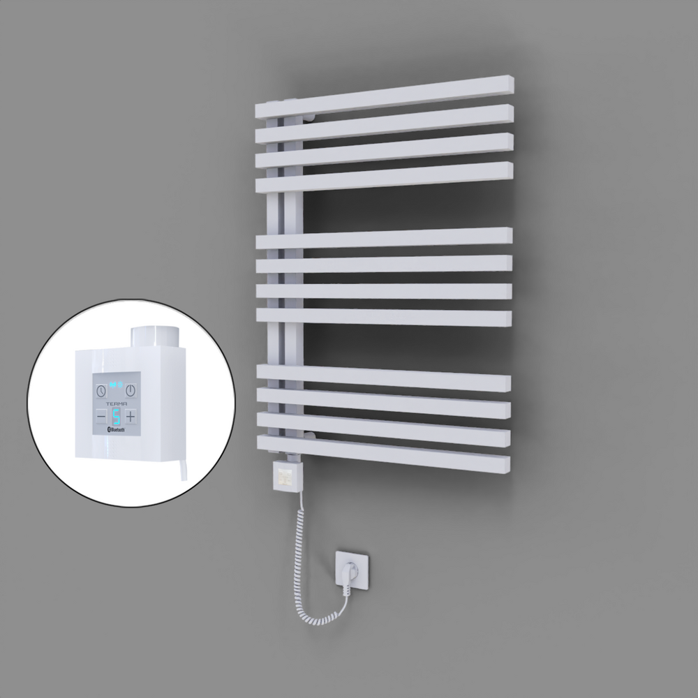 Oka Dekoratif Elektrikli Havlupan 600x800 Beyaz (KTX4 Termostat) 600W Spiral Kablolu - 1