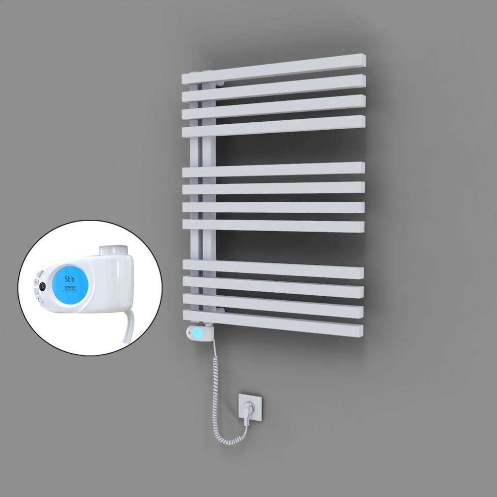 Oka Dekoratif Elektrikli Havlupan 600x800 Beyaz (Musa Termostat) 600W - 1