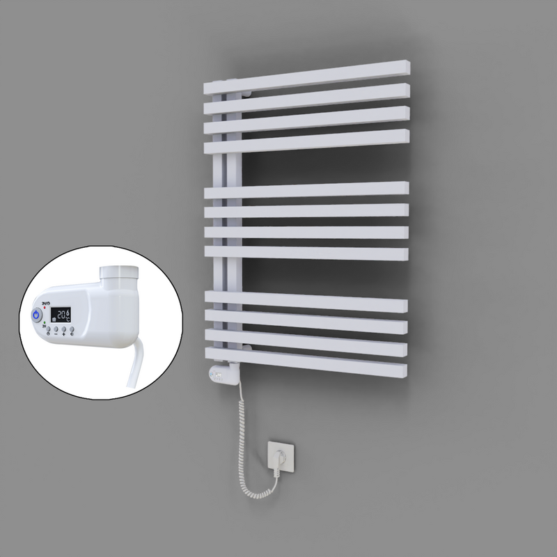 Oka Dekoratif Elektrikli Havlupan 600x800 Beyaz (Thesis Termostat) 600W 