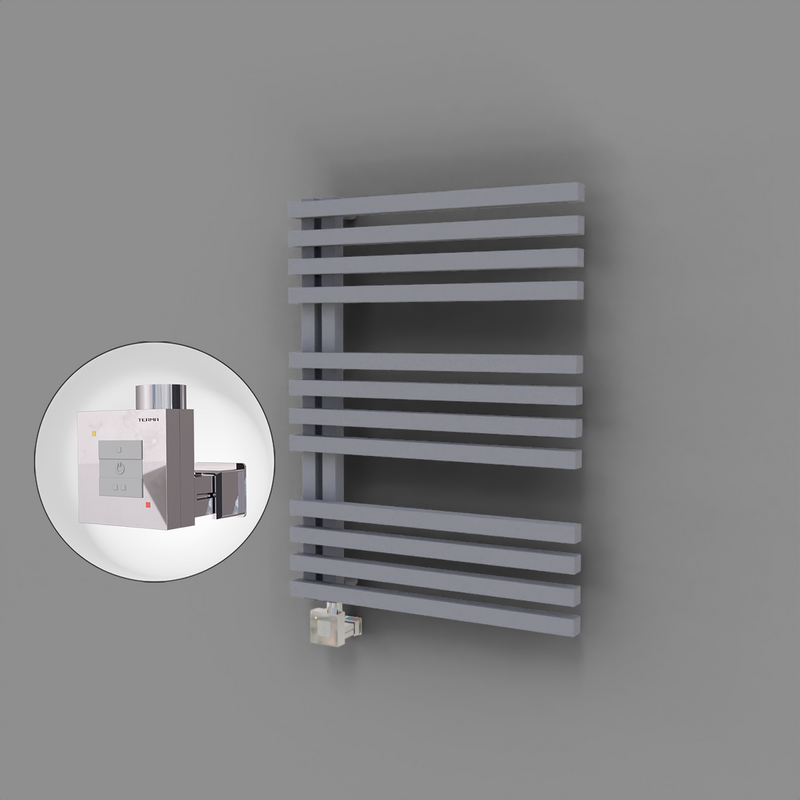 Oka Dekoratif Elektrikli Havlupan 600x800 Gri (KTX1 Termostat) 600W 