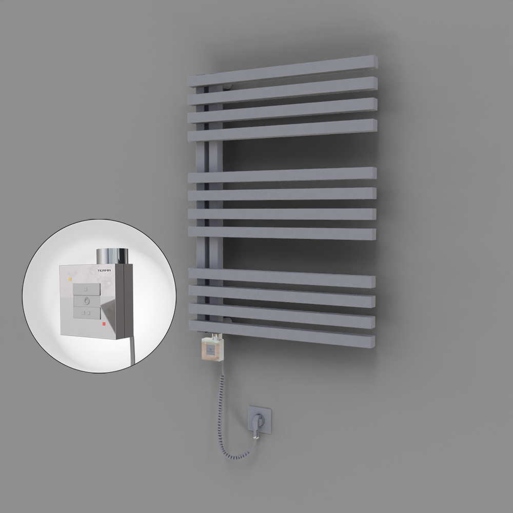 Oka Dekoratif Elektrikli Havlupan 600x800 Gri (KTX1 Termostat) 600W Spiral Kablolu - 1