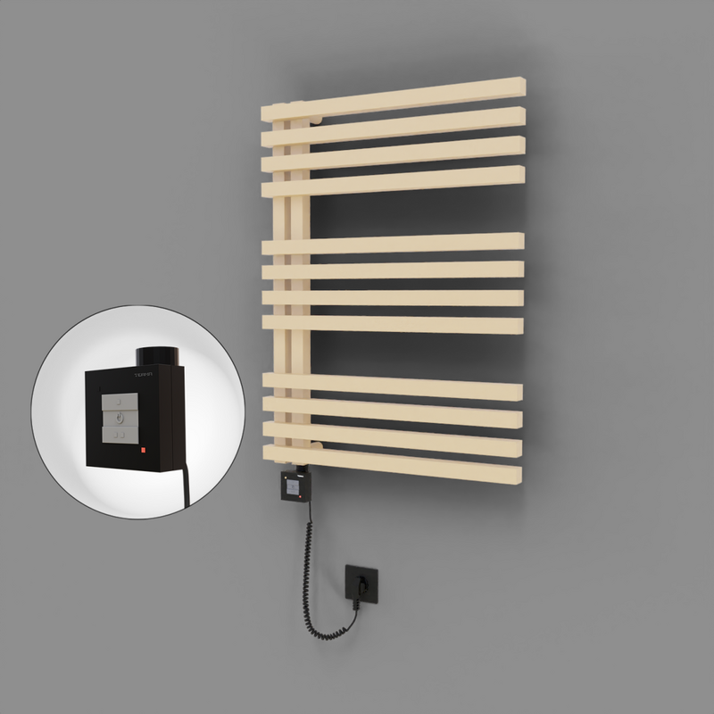 Oka Dekoratif Elektrikli Havlupan 600x800 Kapuçino (KTX1 Termostat) 600W Spiral Kablolu 