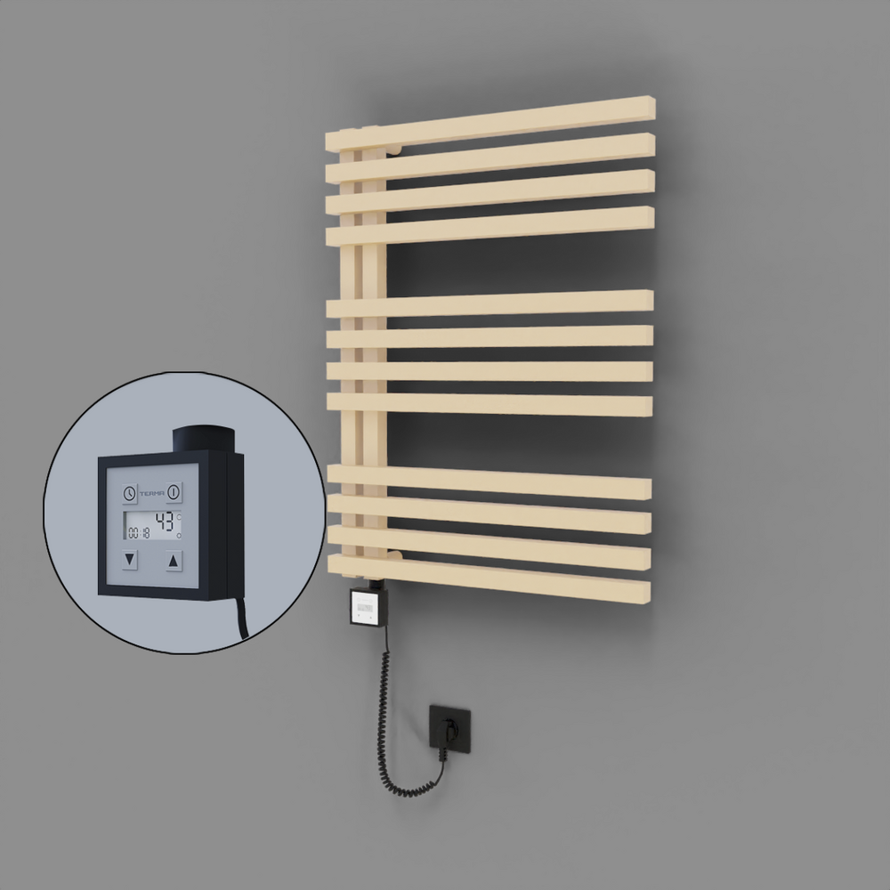 Oka Dekoratif Elektrikli Havlupan 600x800 Kapuçino (KTX3 Termostat) 600W Spiral Kablolu - 1