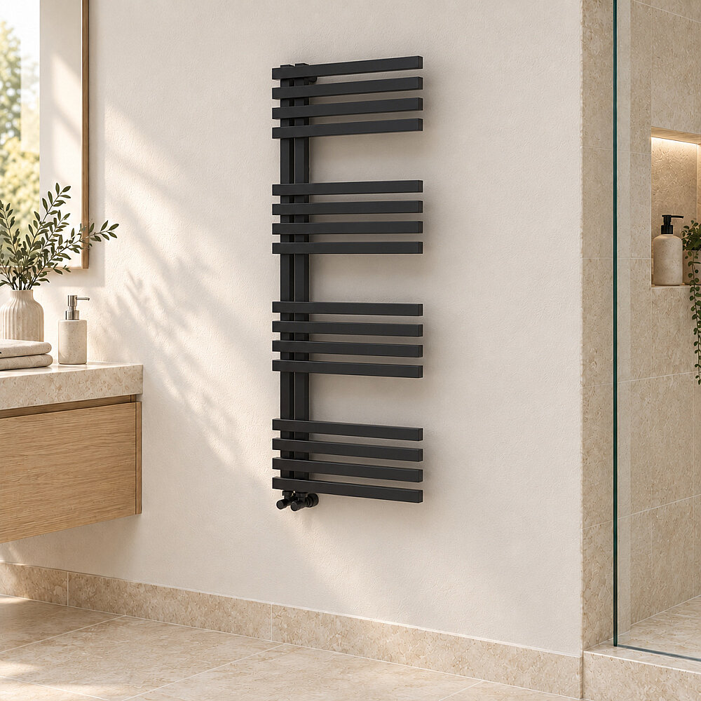 Oka Sèche-serviettes Décoratif 500x1200 Noir - 1