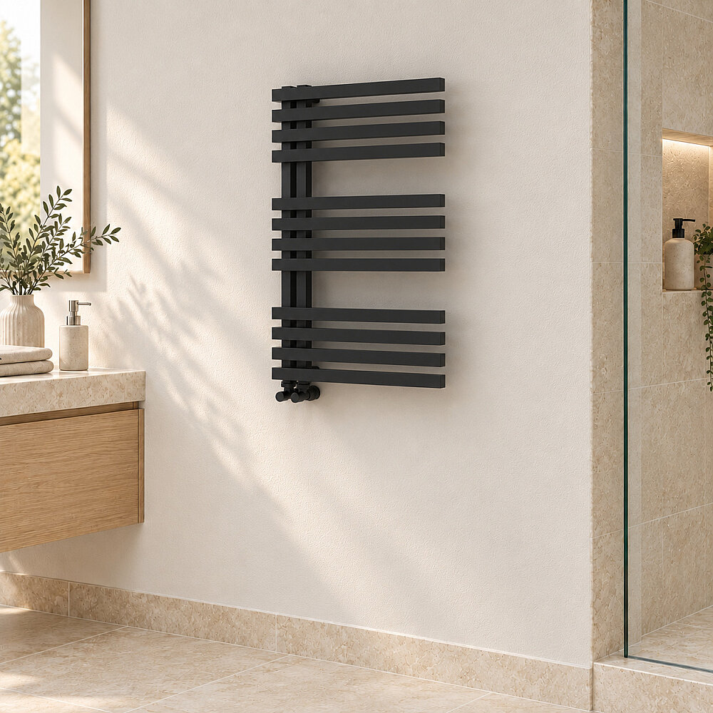 Oka Sèche-serviettes Décoratif 500x800 Noir - 1