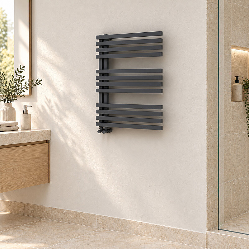 Oka Sèche-serviettes Décoratif 600x800 Anthracite Foncé