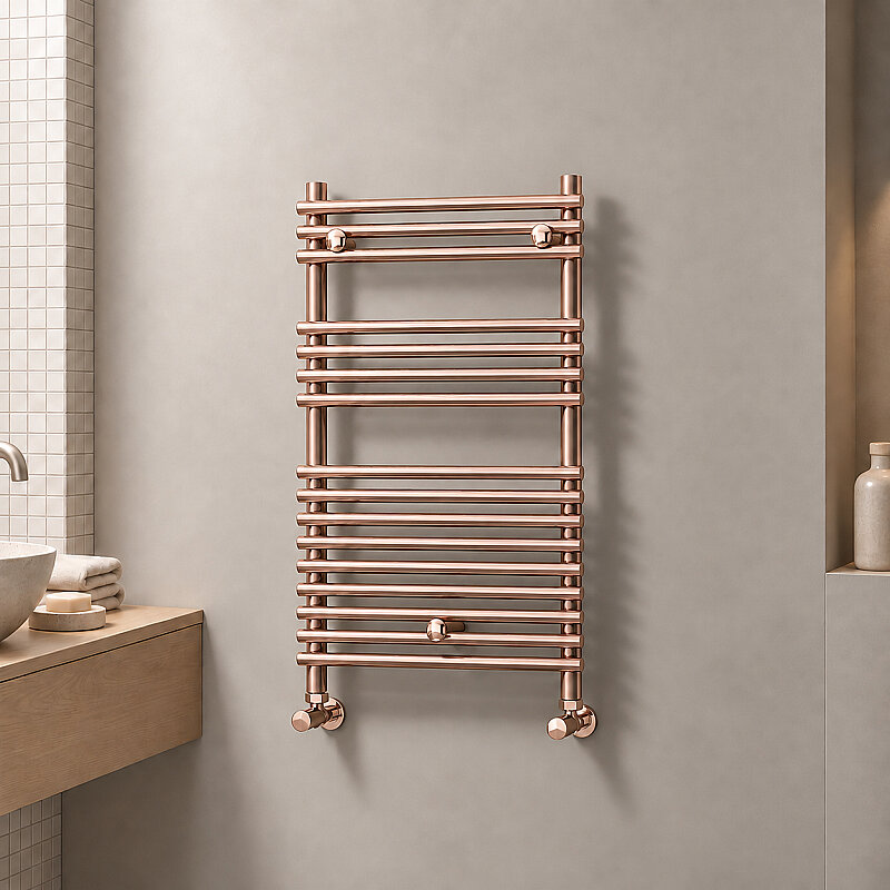 Olib Decorative Towel Rail 500x800 Rose Gold 