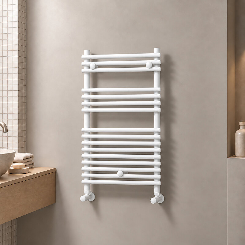 Olib Decorative Towel Rail 500x800 White 