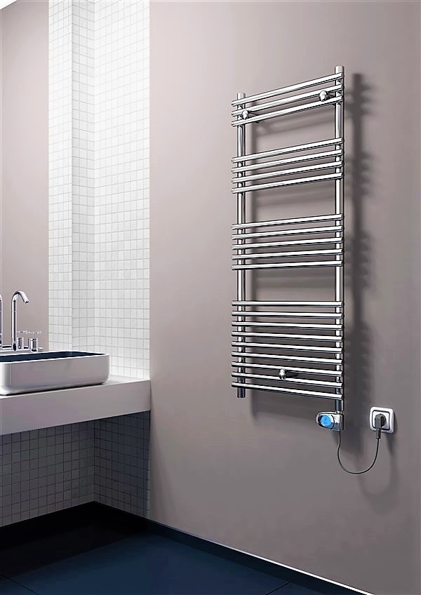 Olib Electric Towel Warmer 300 Watt 500x1200 Chrome (Musa Thermostat) - 1