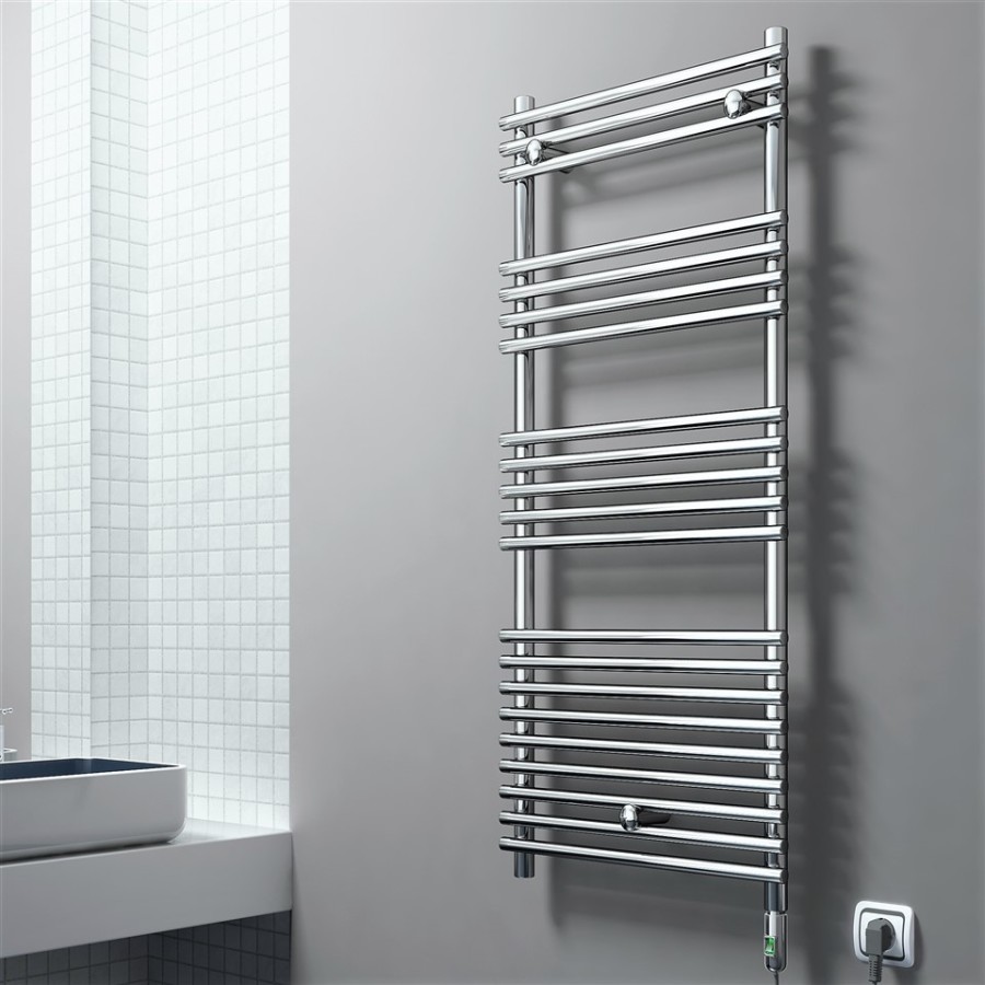 Olib Elektrikli Havlupan 500x1200 Krom (On/Off Düğmeli) 300W - 2
