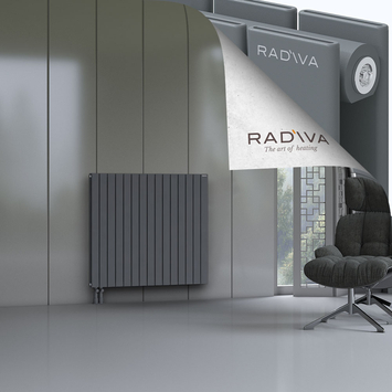 Oti Aluminium Radiator 1000x1106 Anthracite Bottom Left 50mm