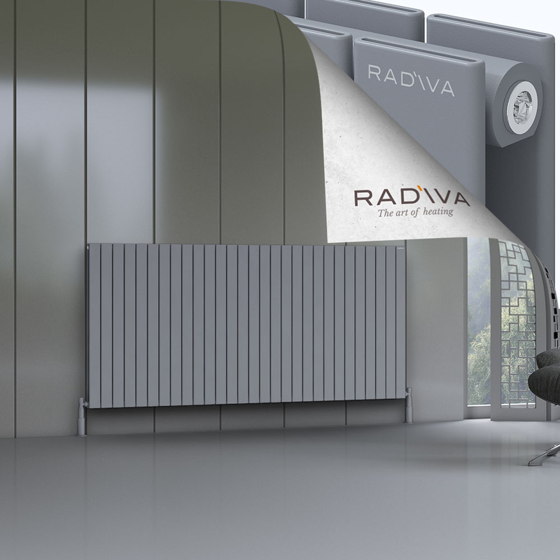 Oti Aluminium Radiator 1000x2142 Grey 