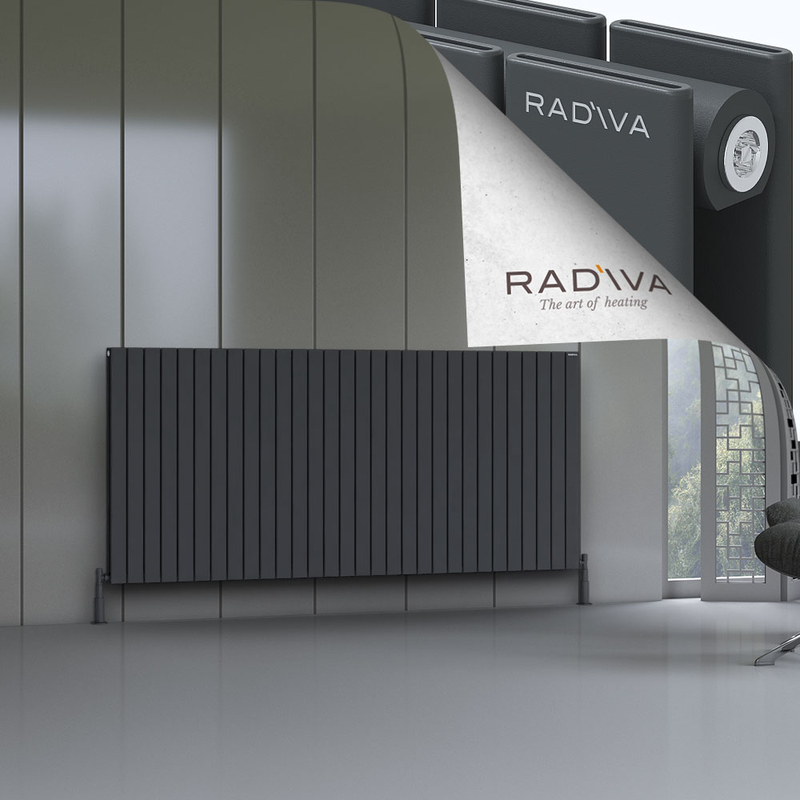 Oti Aluminium Radiator 1000x2216 Dark Anthracite 
