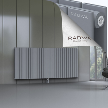 Oti Aluminium Radiator 1000x2216 Grey Bottom Middle 50mm