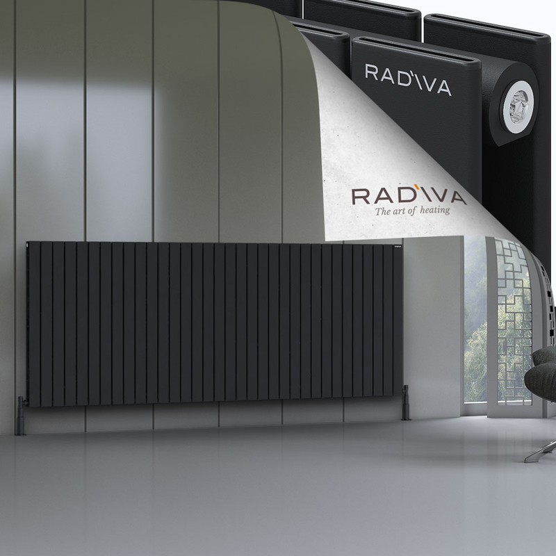 Oti Aluminium Radiator 1000x2512 Black 