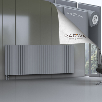 Oti Aluminium Radiator 1000x2512 Grey Bottom Left 50mm