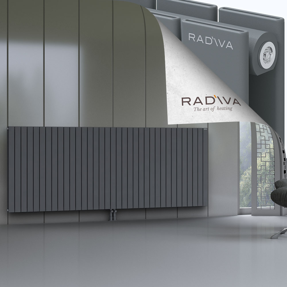 Oti Aluminium Radiator 1000x2586 Anthracite - 2