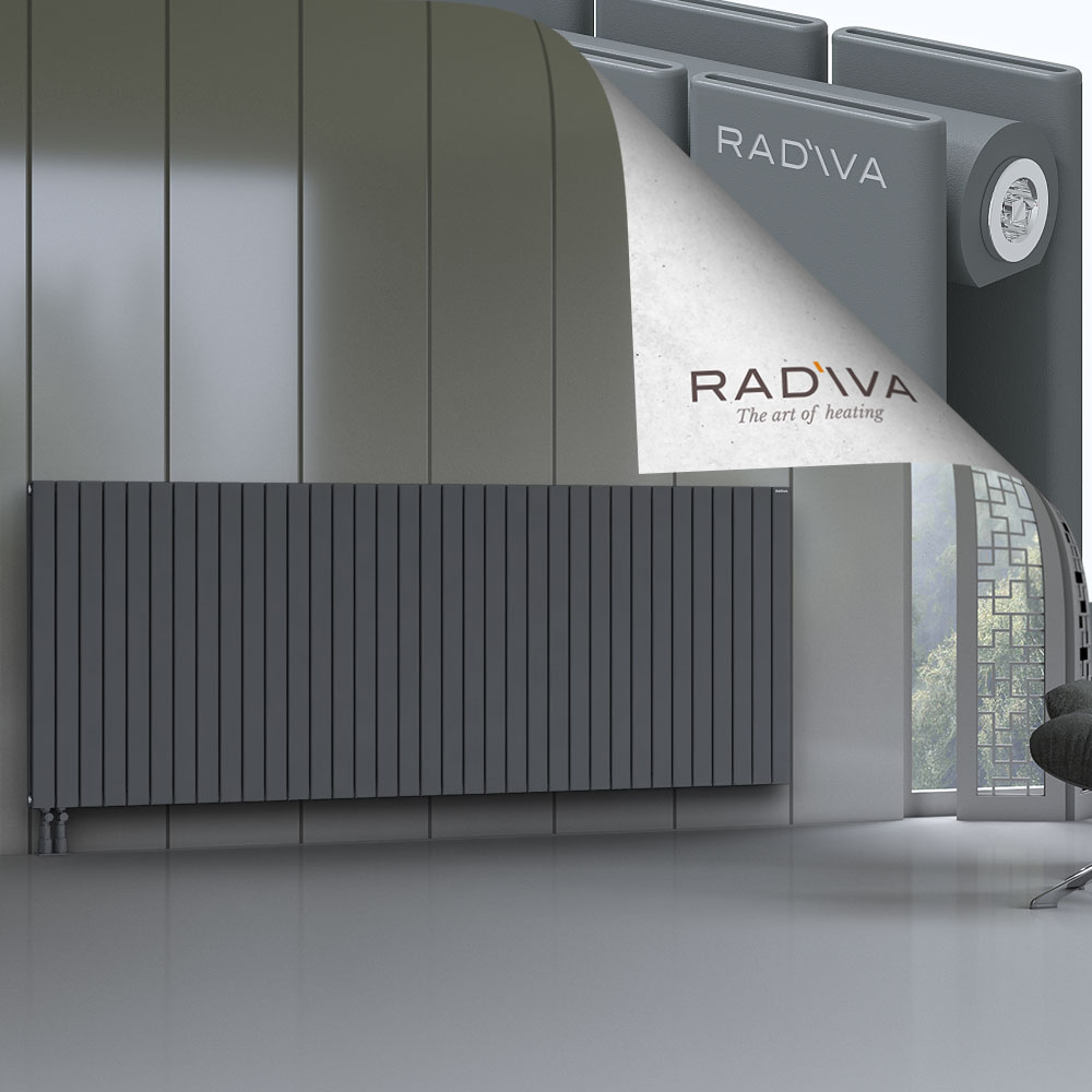 Oti Aluminium Radiator 1000x2586 Anthracite - 4