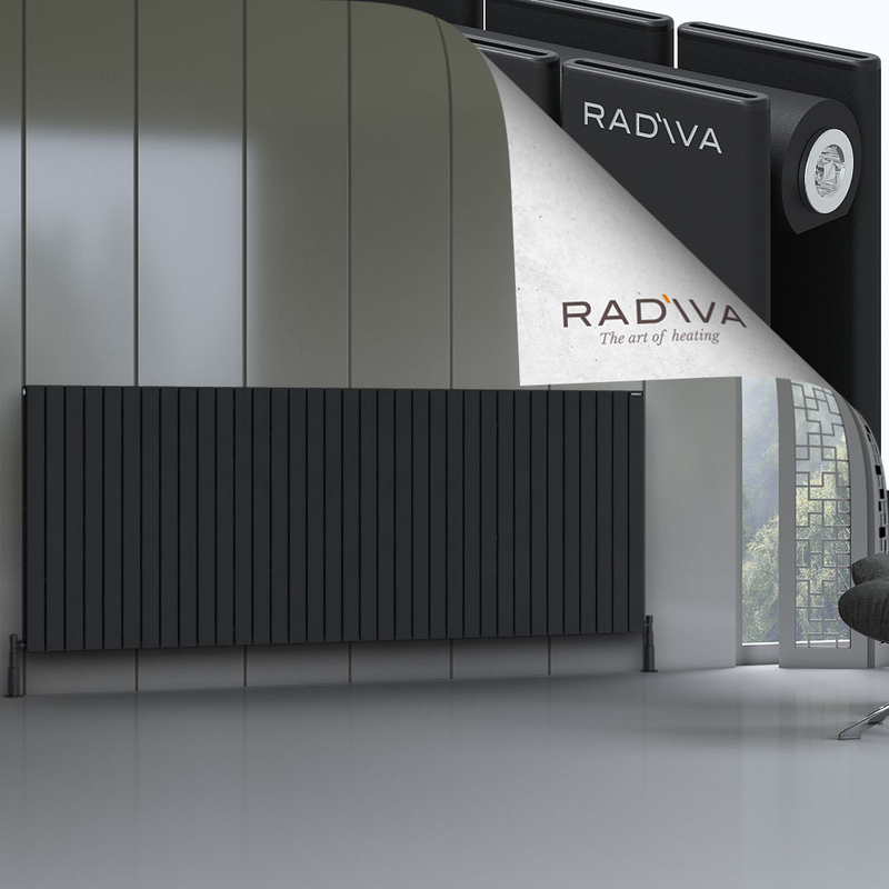 Oti Aluminium Radiator 1000x2586 Black 