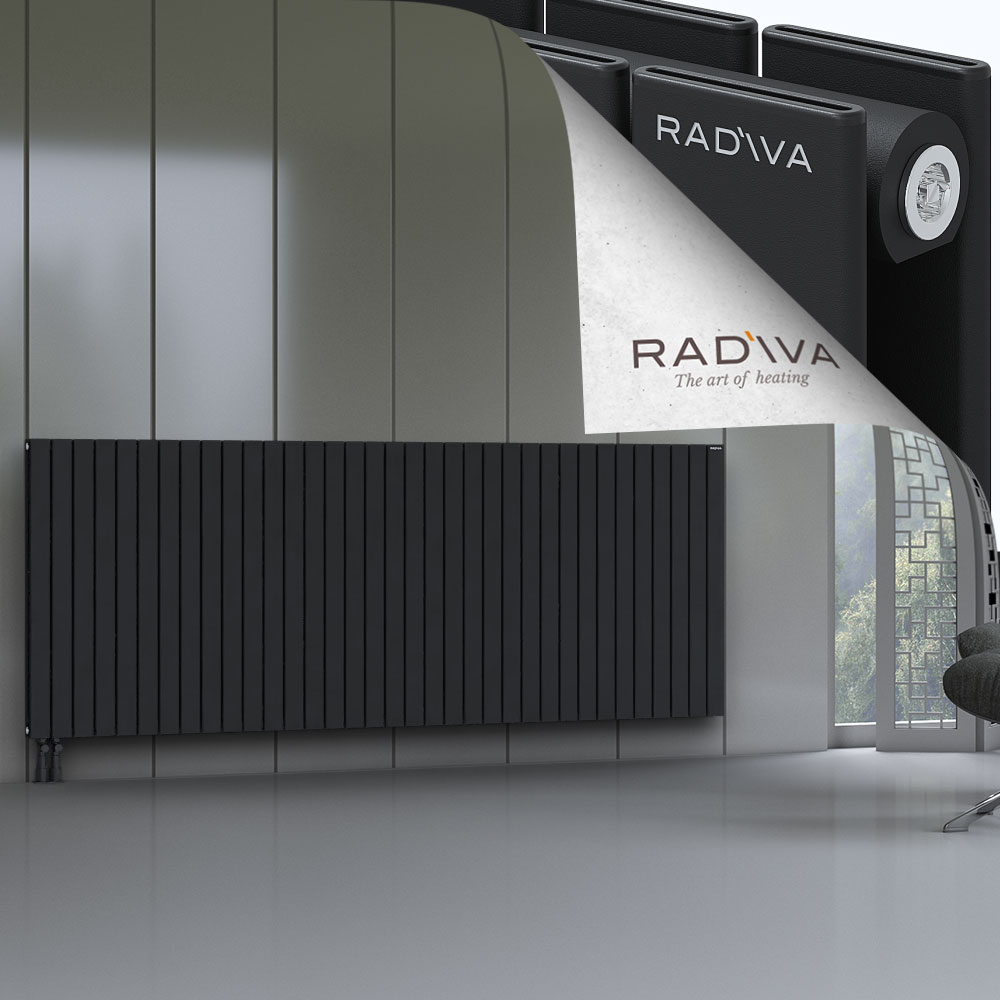 Oti Aluminium Radiator 1000x2586 Black - 4