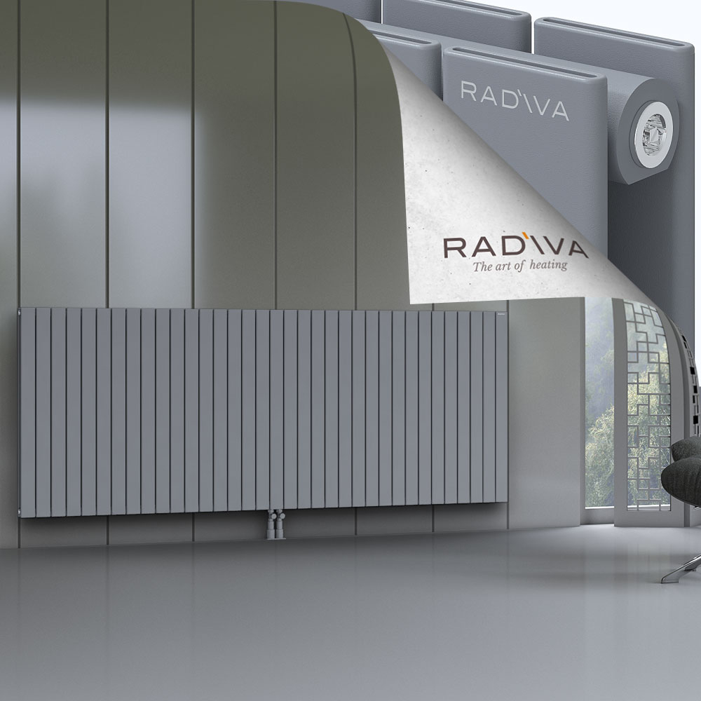 Oti Aluminium Radiator 1000x2586 Grey - 2
