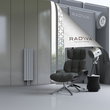 Oti Aluminium Radiator 1000x292 Grey Bottom Middle 50mm