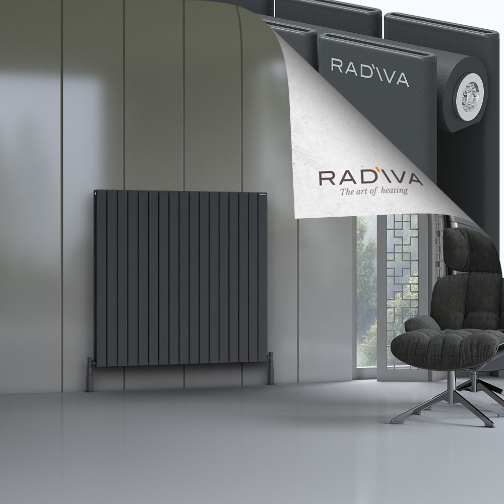 Oti Aluminium Radiator 1200x1254 Dark Anthracite - 1
