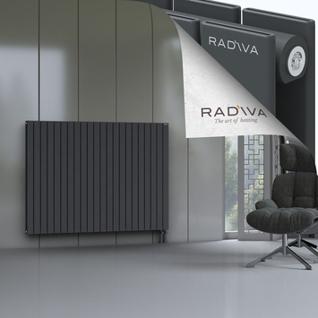 Oti Aluminium Radiator 1200x1624 Dark Anthracite Bottom Right 50mm