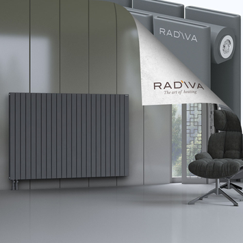 Oti Aluminium Radiator 1200x1772 Anthracite Bottom Left 50mm
