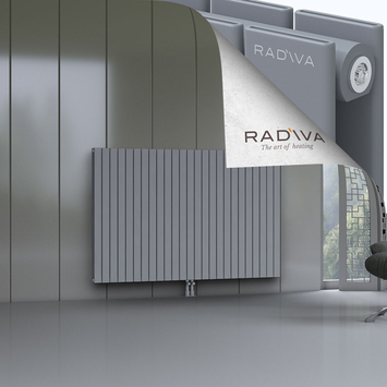 Oti Aluminium Radiator 1200x1846 Grey Bottom Middle 50mm
