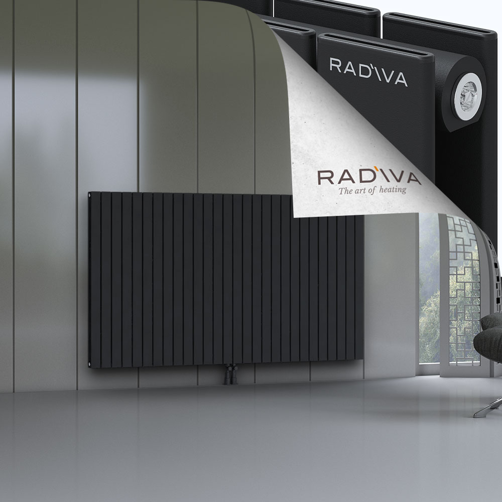 Oti Aluminium Radiator 1200x2068 Black - 2