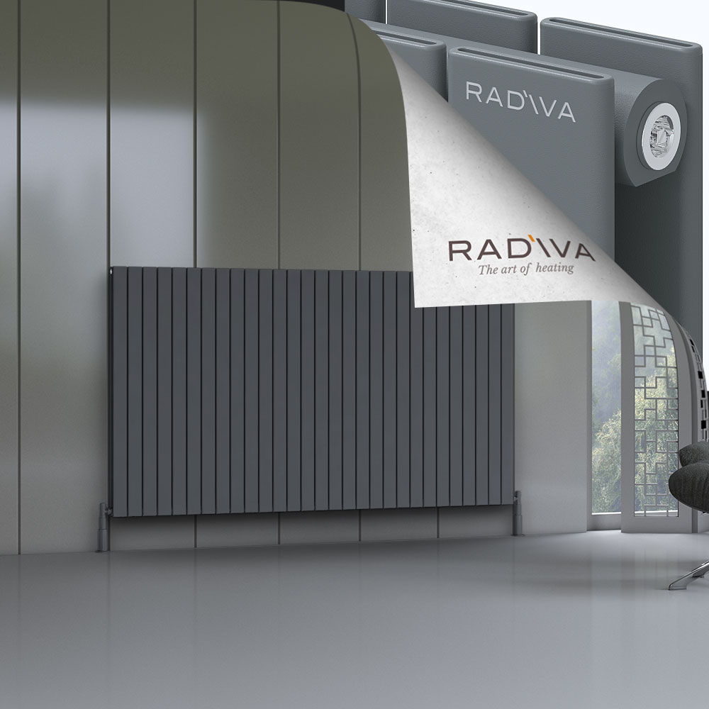 Oti Aluminium Radiator 1200x2142 Anthracite - 1
