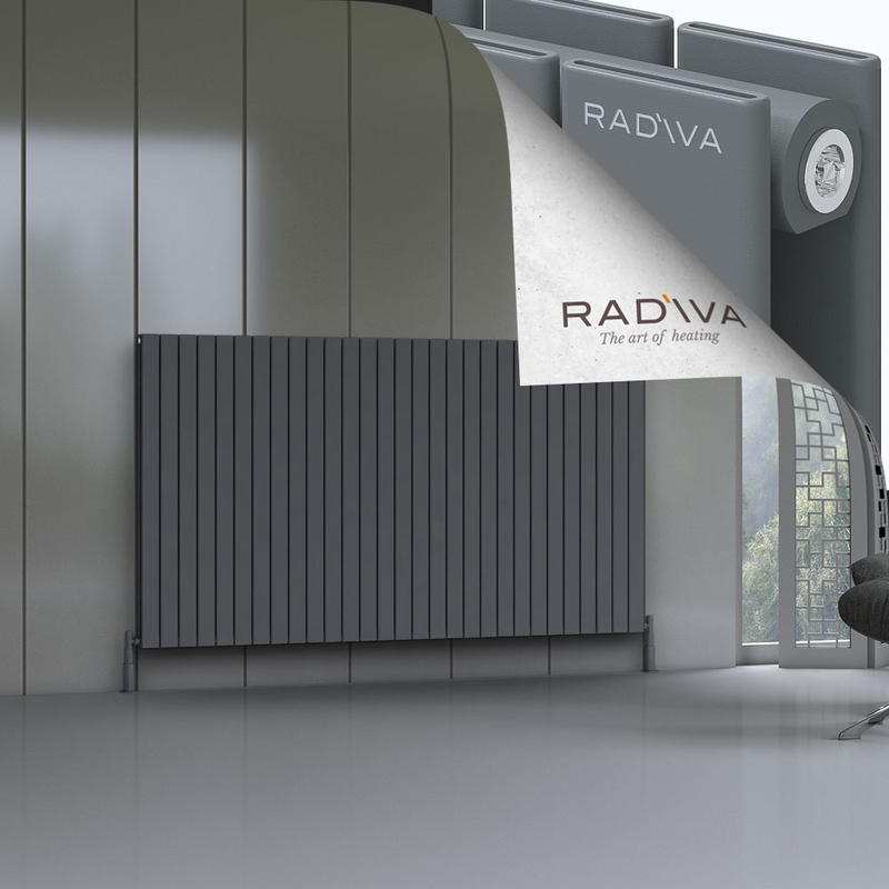 Oti Aluminium Radiator 1200x2142 Anthracite 