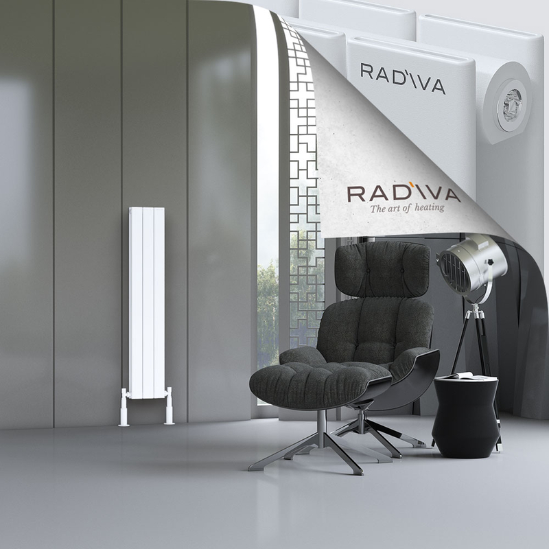 Oti Aluminium Radiator 1200x218 White 