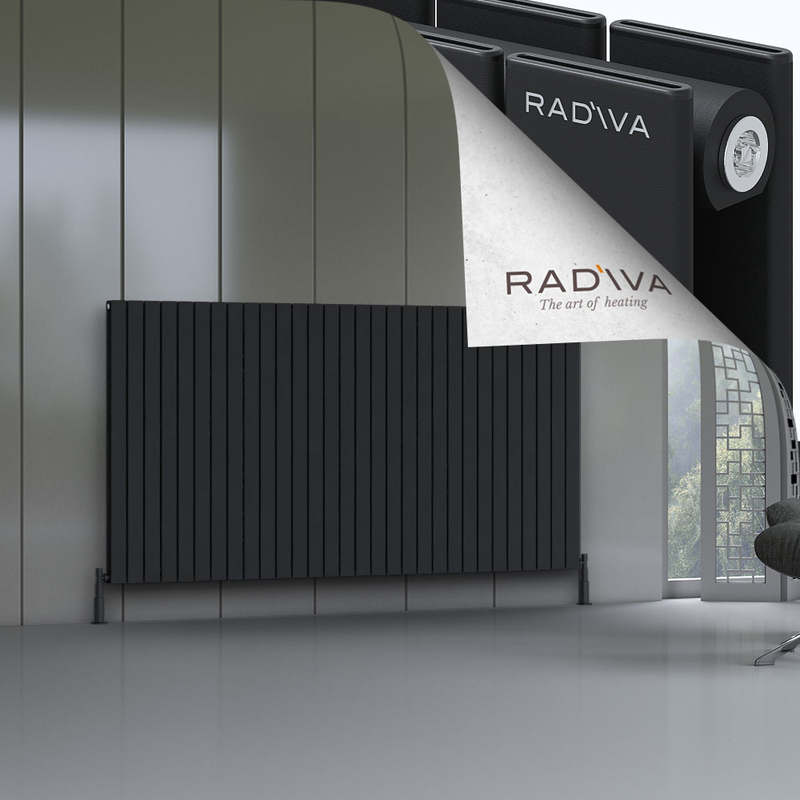 Oti Aluminium Radiator 1200x2216 Black 