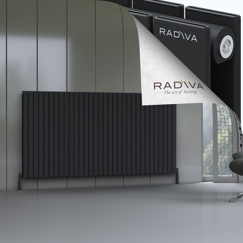 Oti Aluminium Radiator 1200x2364 Black 