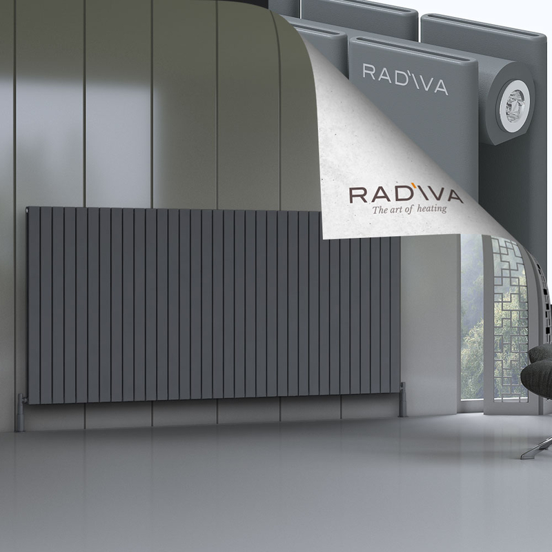 Oti Aluminium Radiator 1200x2512 Anthracite 