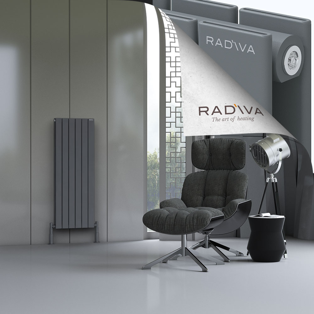 Oti Aluminium Radiator 1200x440 Anthracite - 1