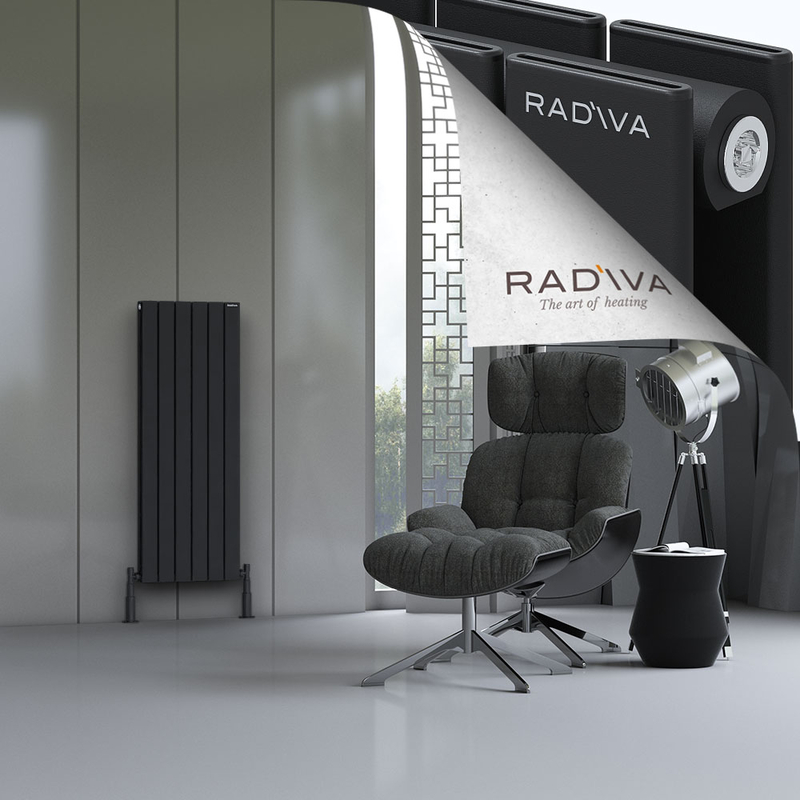 Oti Aluminium Radiator 1200x440 Black 