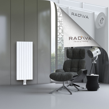 Oti Aluminium Radiator 1200x514 White Bottom Middle 50mm